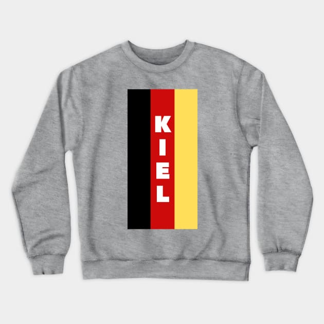 Kiel City in German Flag Vertical Crewneck Sweatshirt by aybe7elf